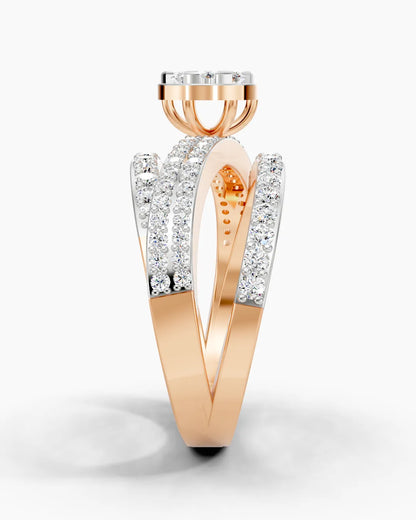 Trinity Spiral Women Ring