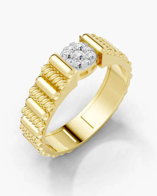 Cushion Edge Men Ring