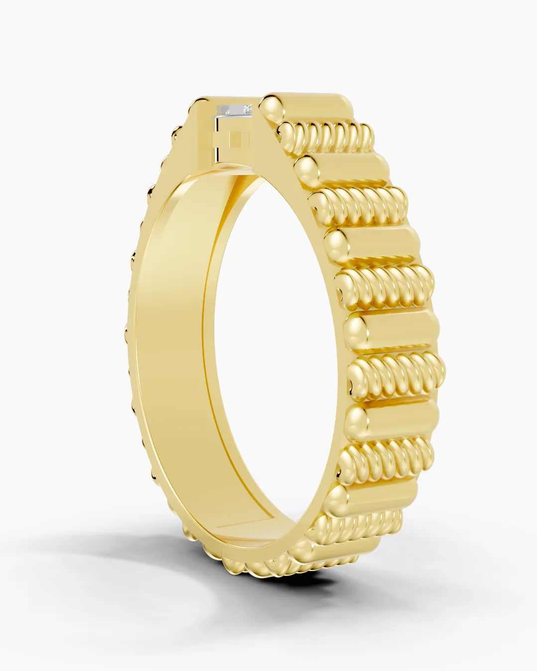 Cushion Edge Men Ring