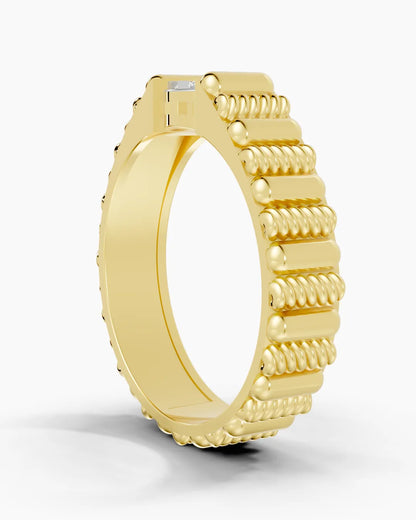 Cushion Edge Men Ring