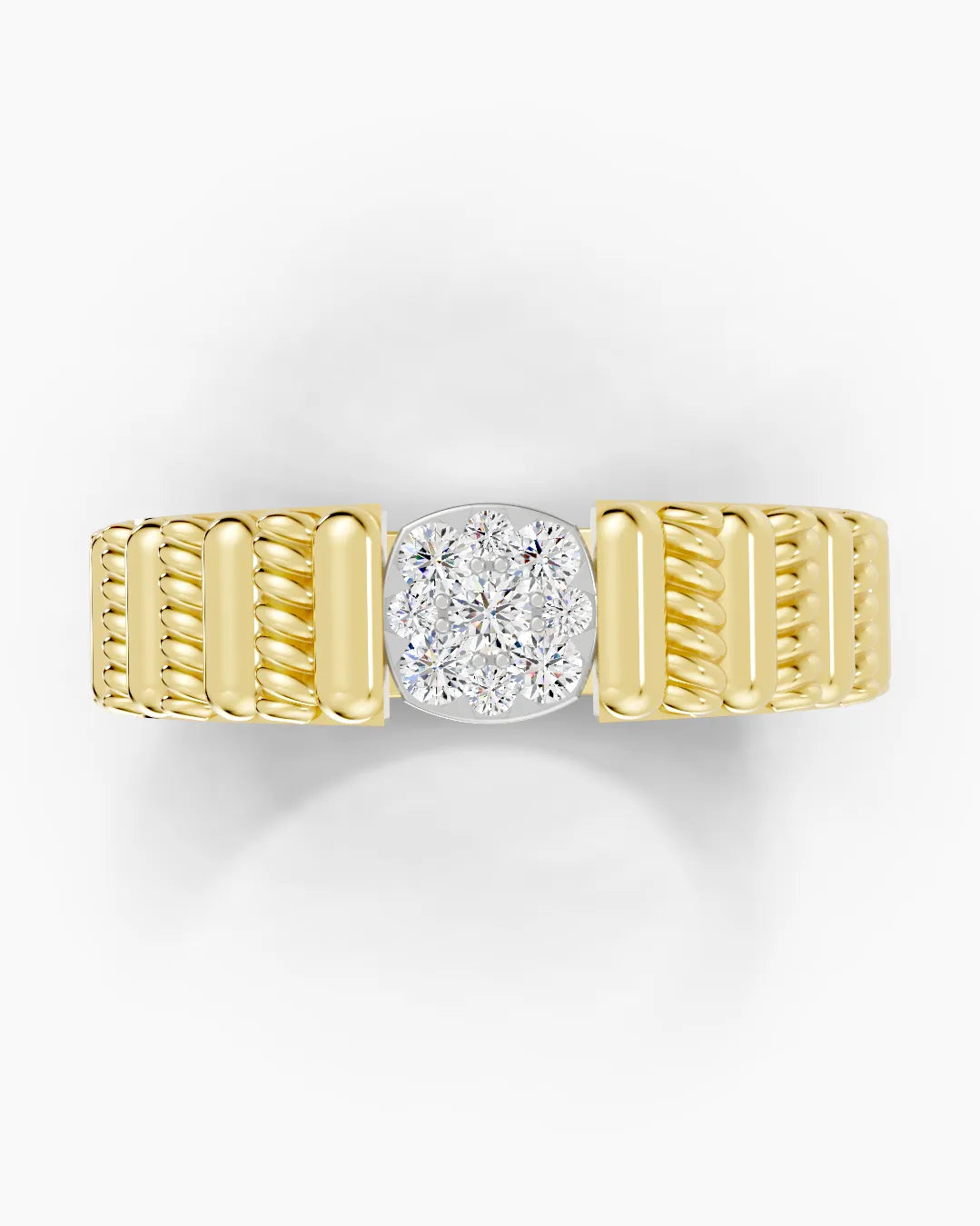Cushion Edge Men Ring