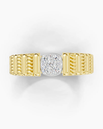 Cushion Edge Men Ring