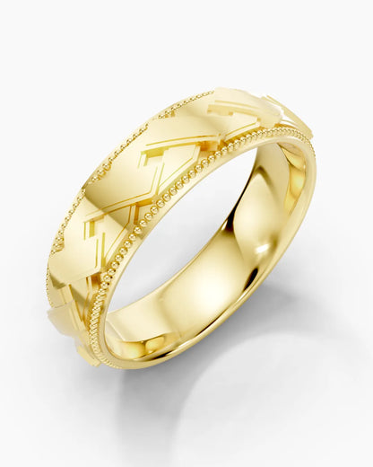 Crossline Men Ring
