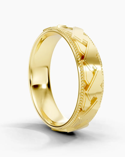 Crossline Men Ring