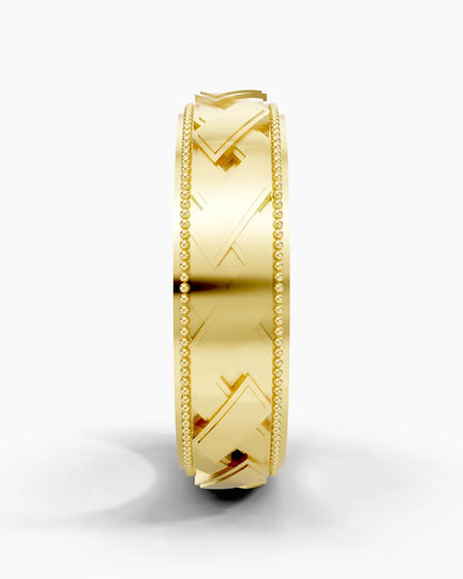 Crossline Men Ring