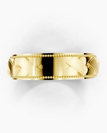 Crossline Men Ring