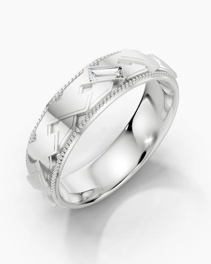 Baguette Trace Men Ring
