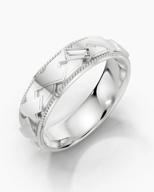 Baguette Trace Men Ring