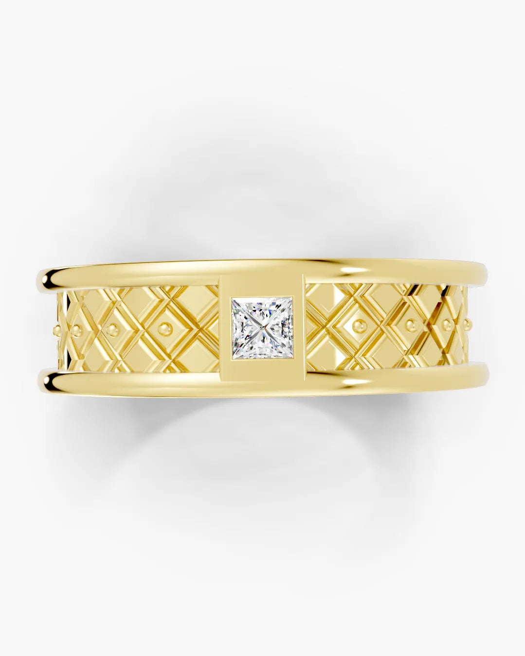 Golden Intersect Men Ring