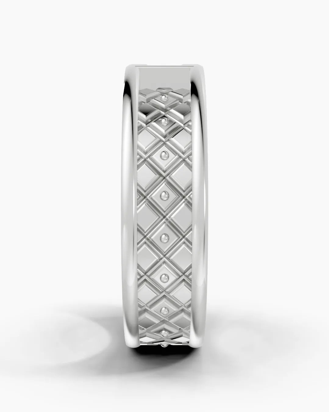 Crest Dual Princess Cut Men Ring