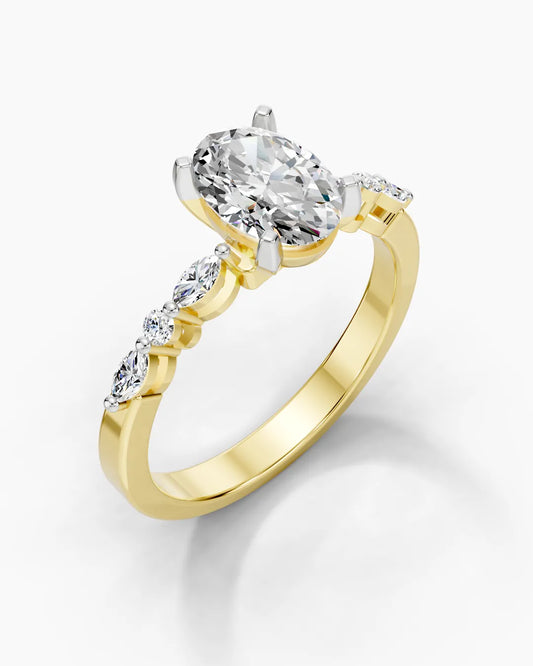 Iris Oval Bloom Women Ring