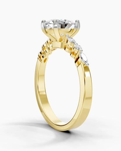 Iris Oval Bloom Women Ring