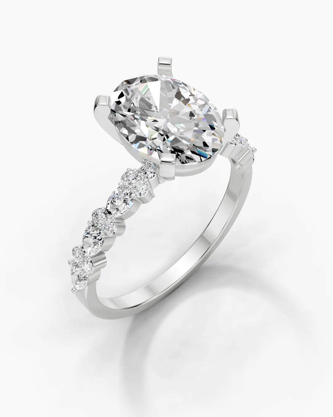 Iris Oval Rose Women Ring