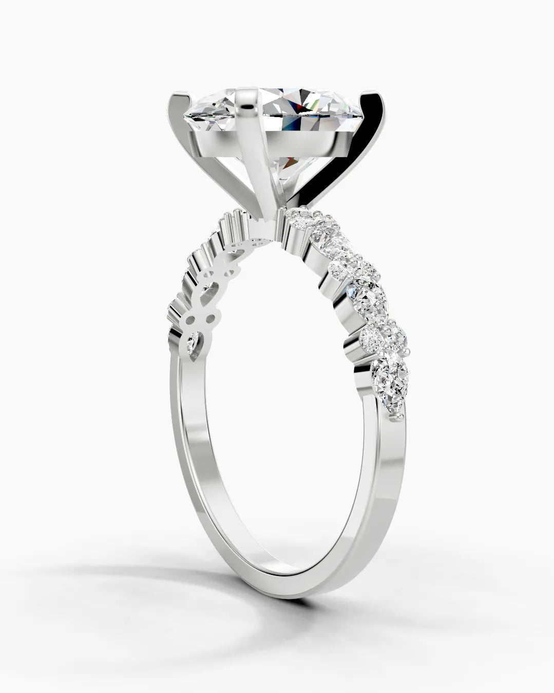 Iris Oval Rose Women Ring