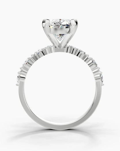 Iris Oval Rose Women Ring