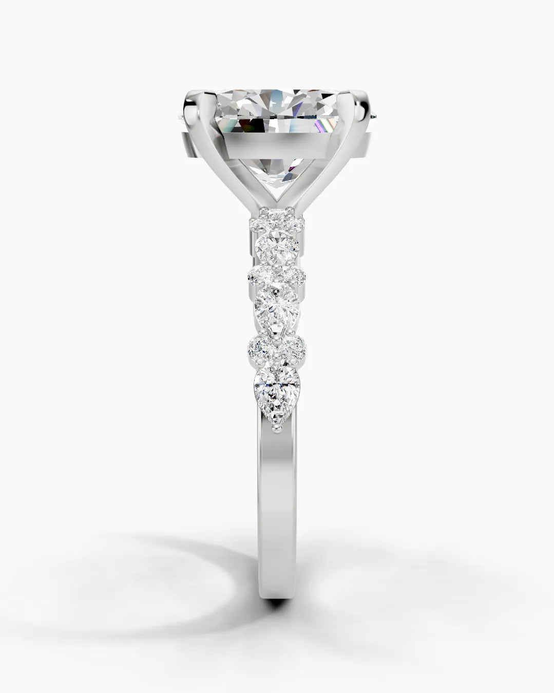 Iris Oval Rose Women Ring