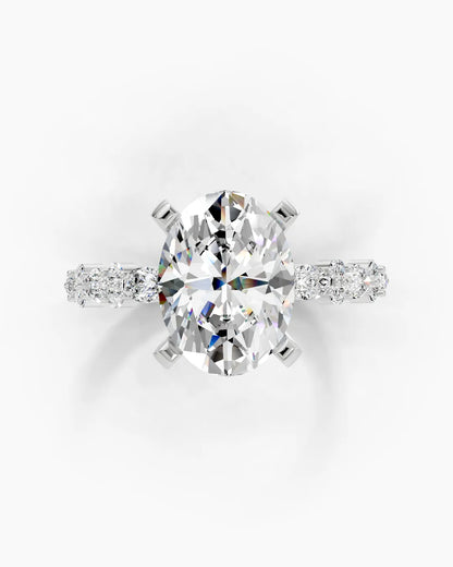 Iris Oval Rose Women Ring