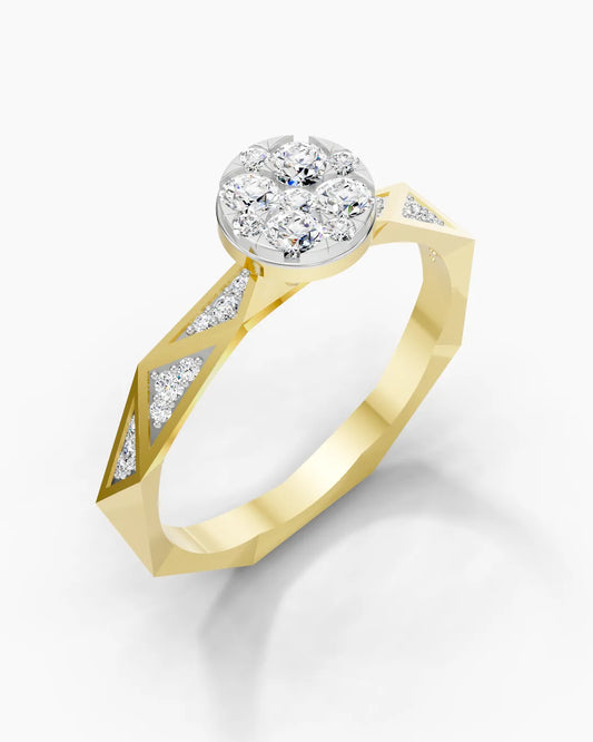 Crystal Burst Women Ring
