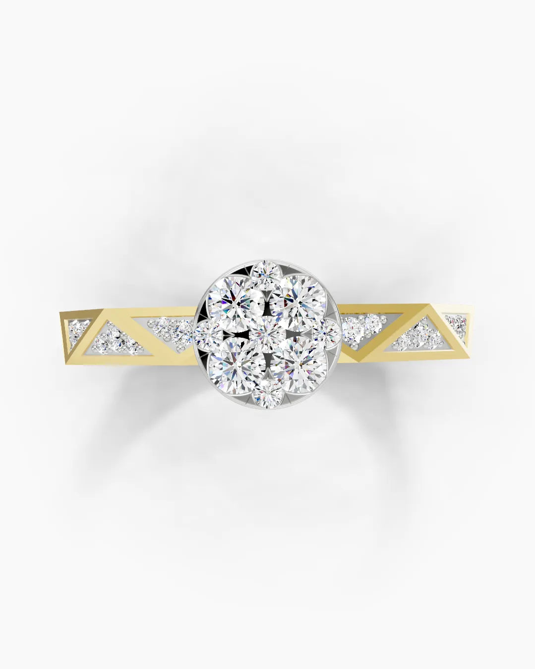 Crystal Burst Women Ring