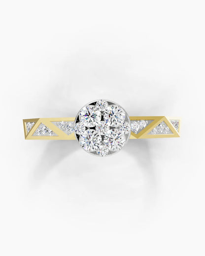 Crystal Burst Women Ring