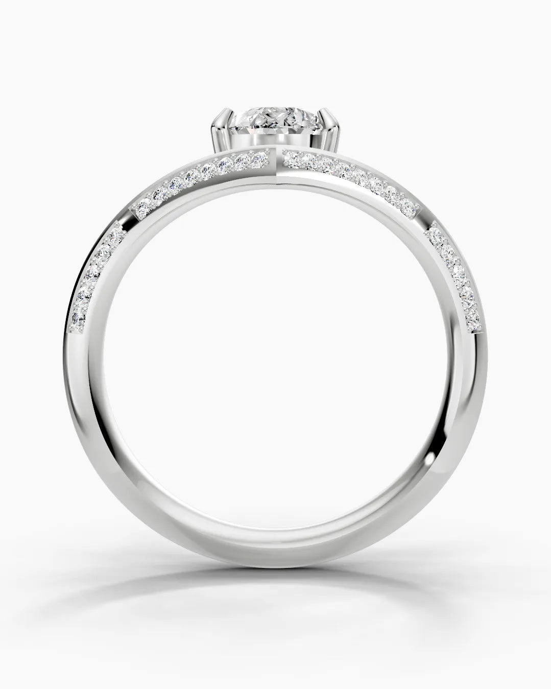 Graceful Pear Women Ring