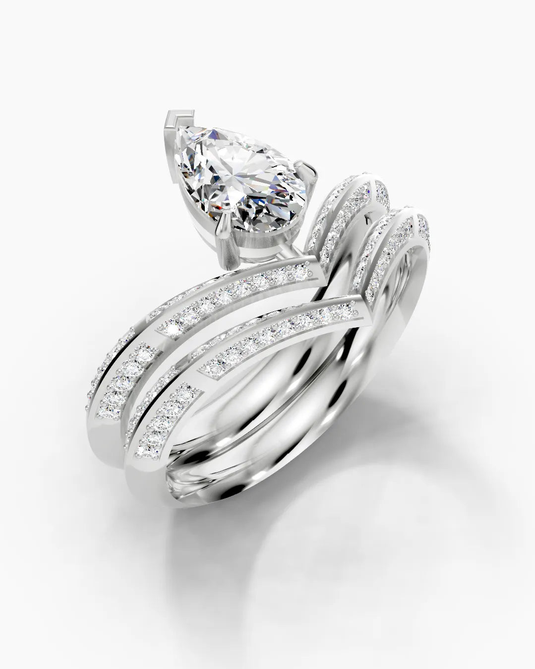 Aurora Glow Pear Women Ring