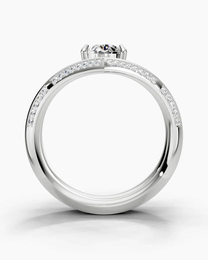 Aurora Glow Pear Women Ring