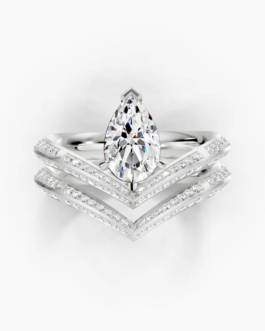 Aurora Glow Pear Women Ring