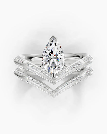 Aurora Glow Pear Women Ring