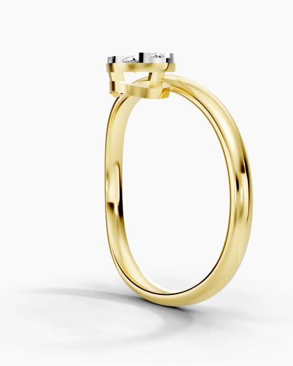 Pear Accent Stream Women Ring