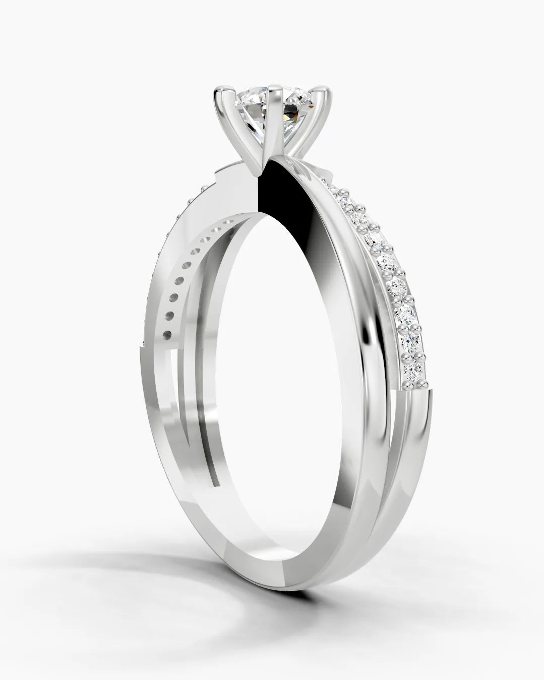 Twin Shank Women Ring