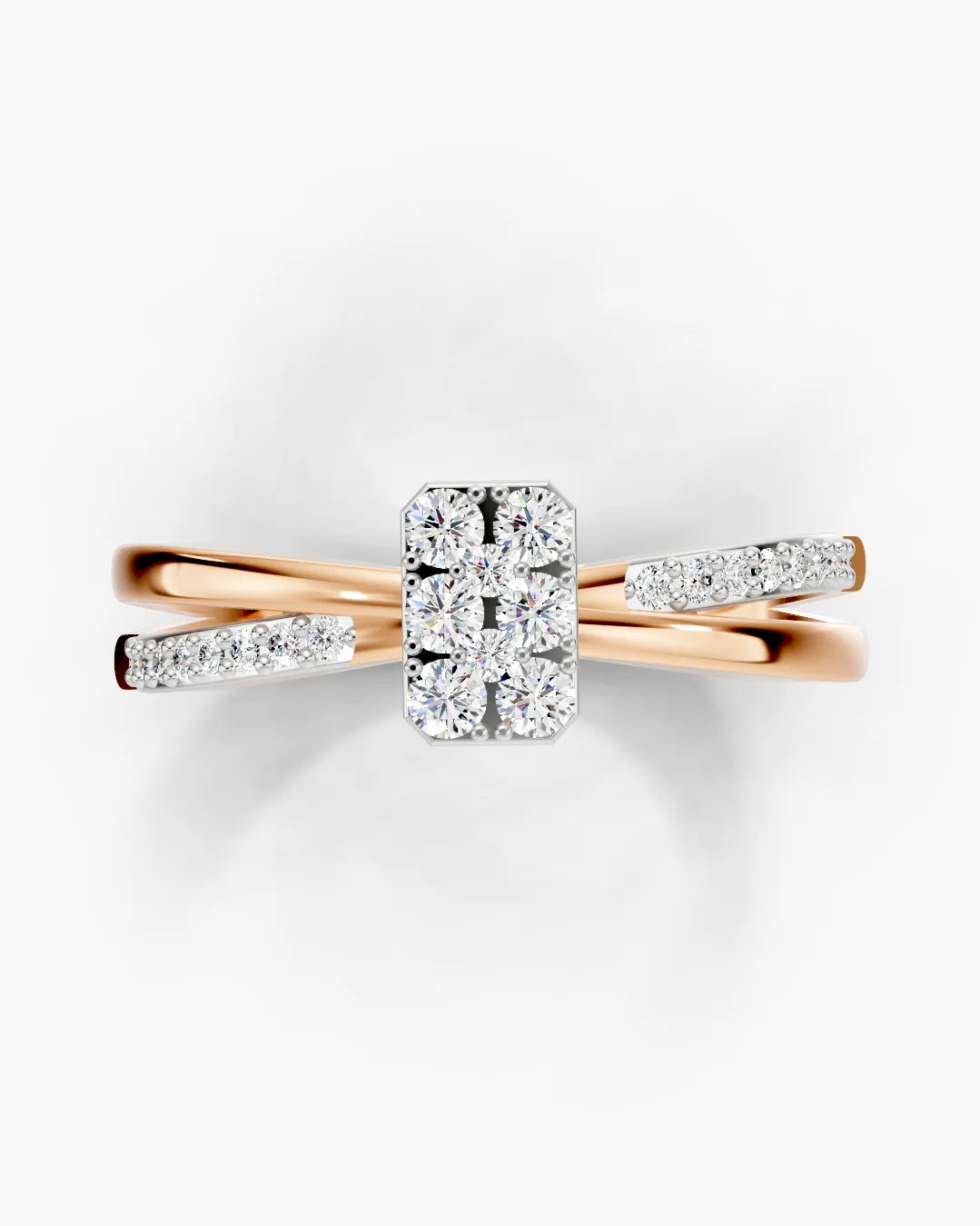 Emerald Grid Women Ring