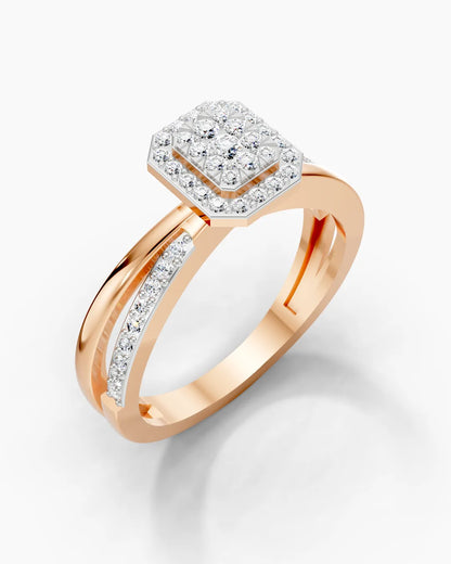 Geometric Glow Women Ring