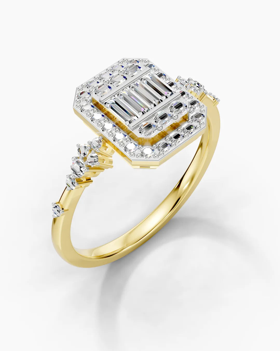 Baguette Beam Women Ring