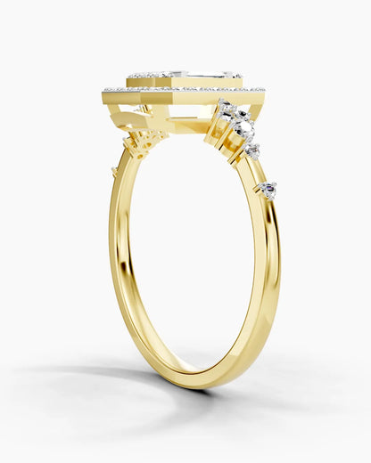 Baguette Beam Women Ring
