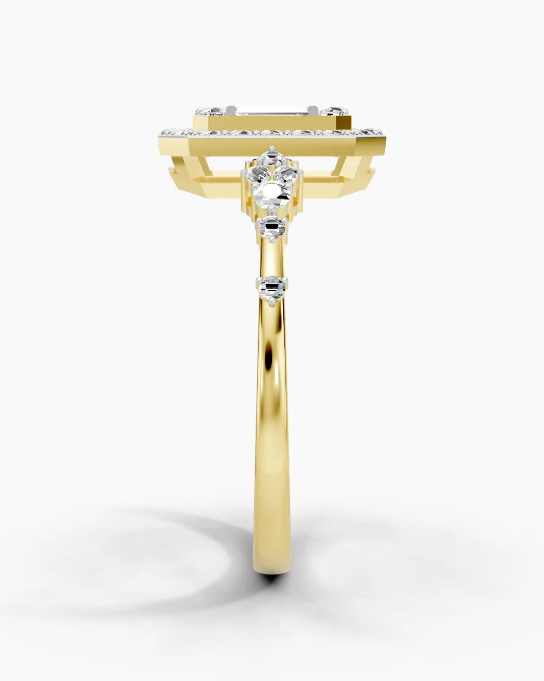 Baguette Beam Women Ring