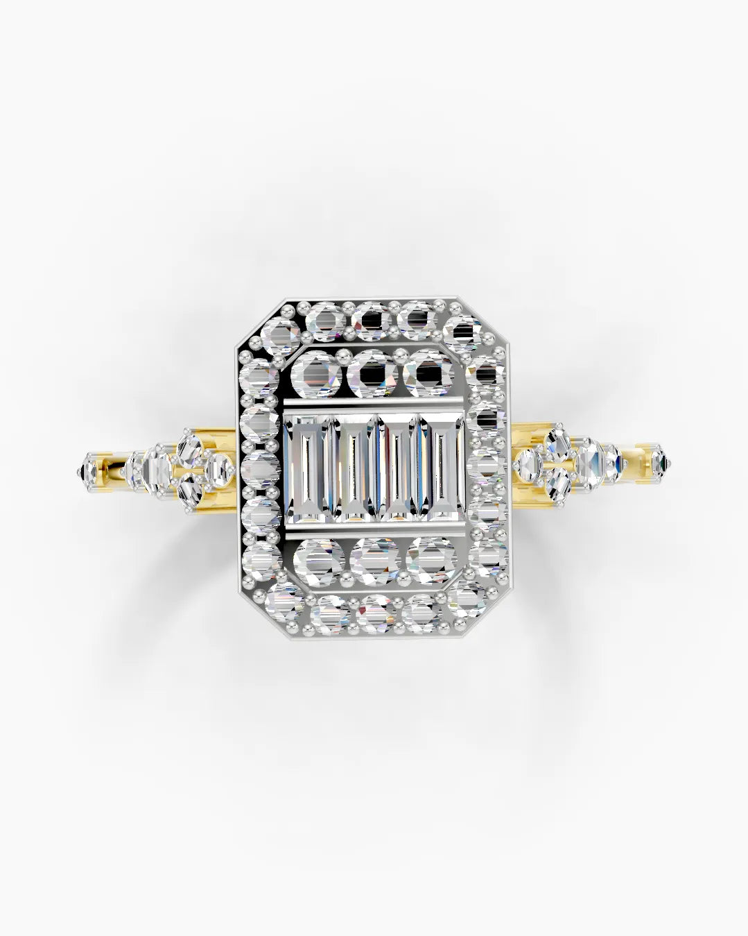 Baguette Beam Women Ring