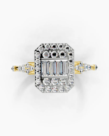 Baguette Beam Women Ring