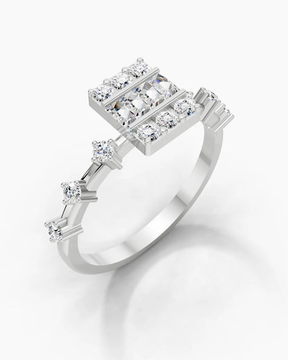 Baguette Geometry Women Ring