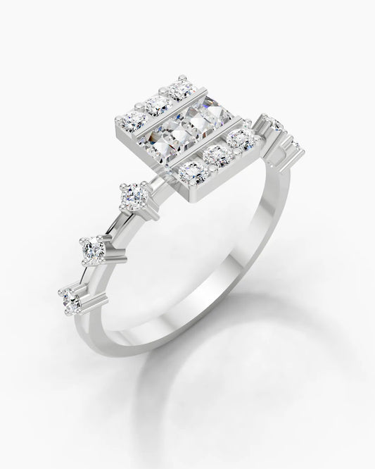 Baguette Geometry Women Ring