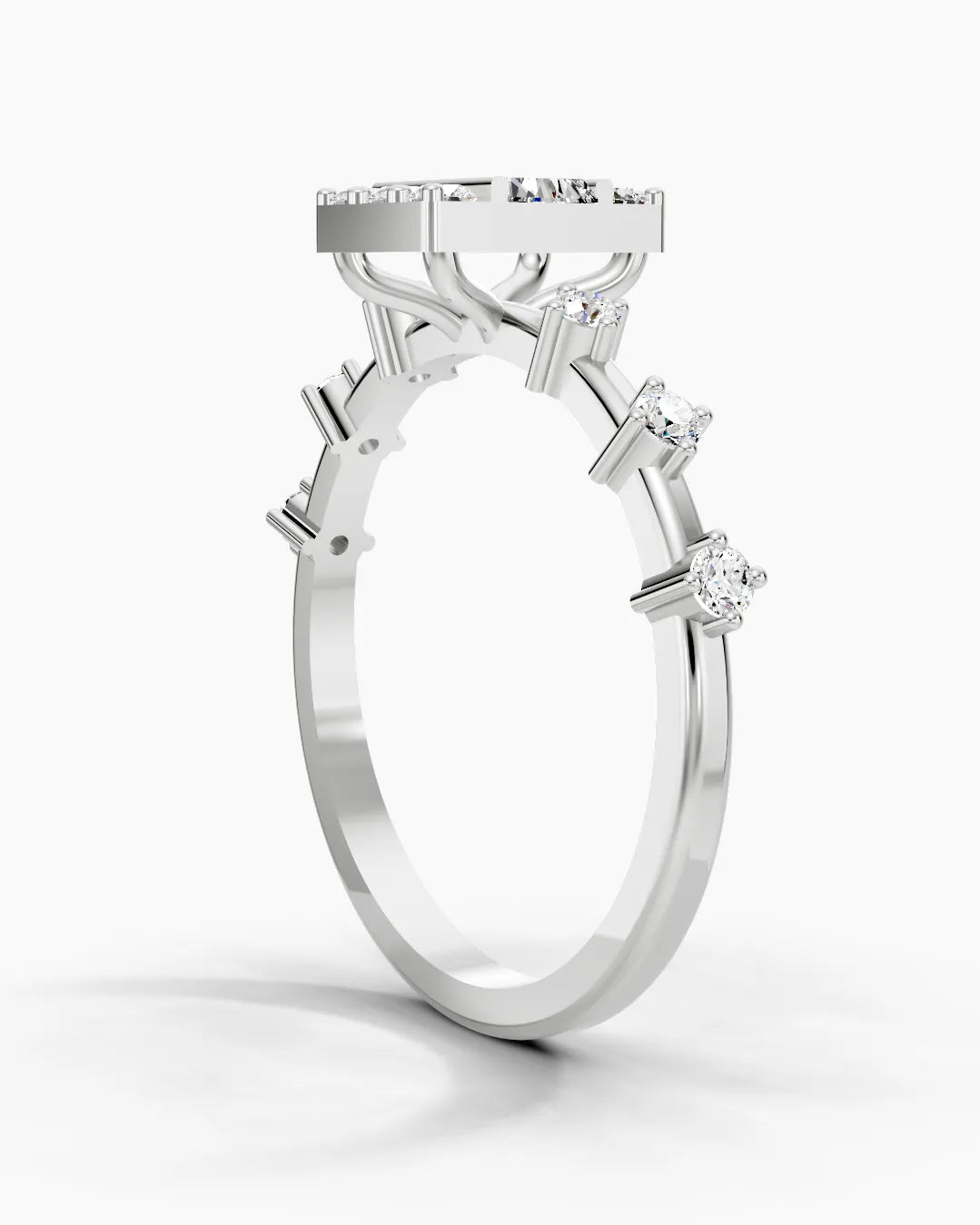 Baguette Geometry Women Ring