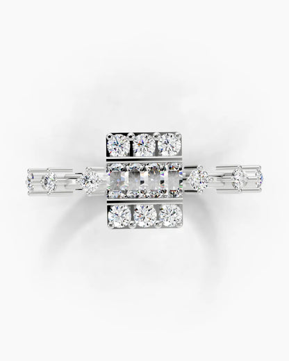 Baguette Geometry Women Ring