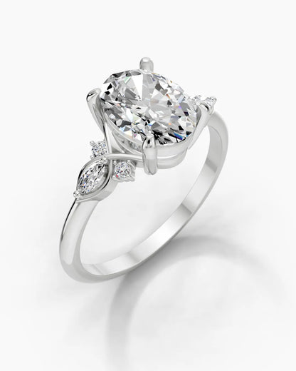 Gleaming Oval Women Ring