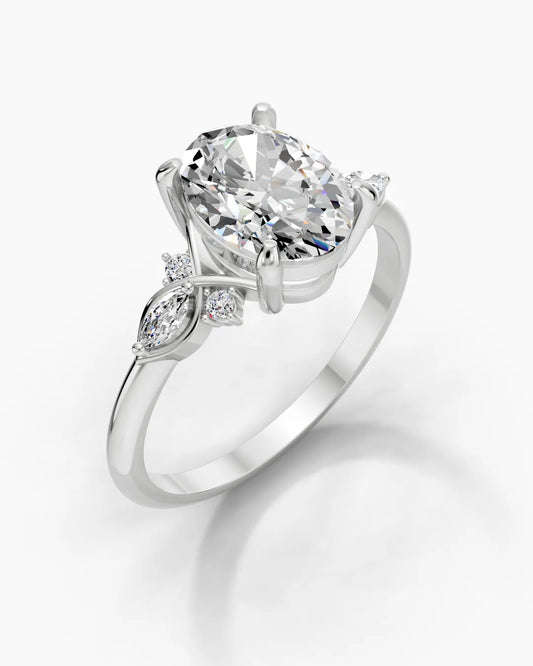 Gleaming Oval Women Ring