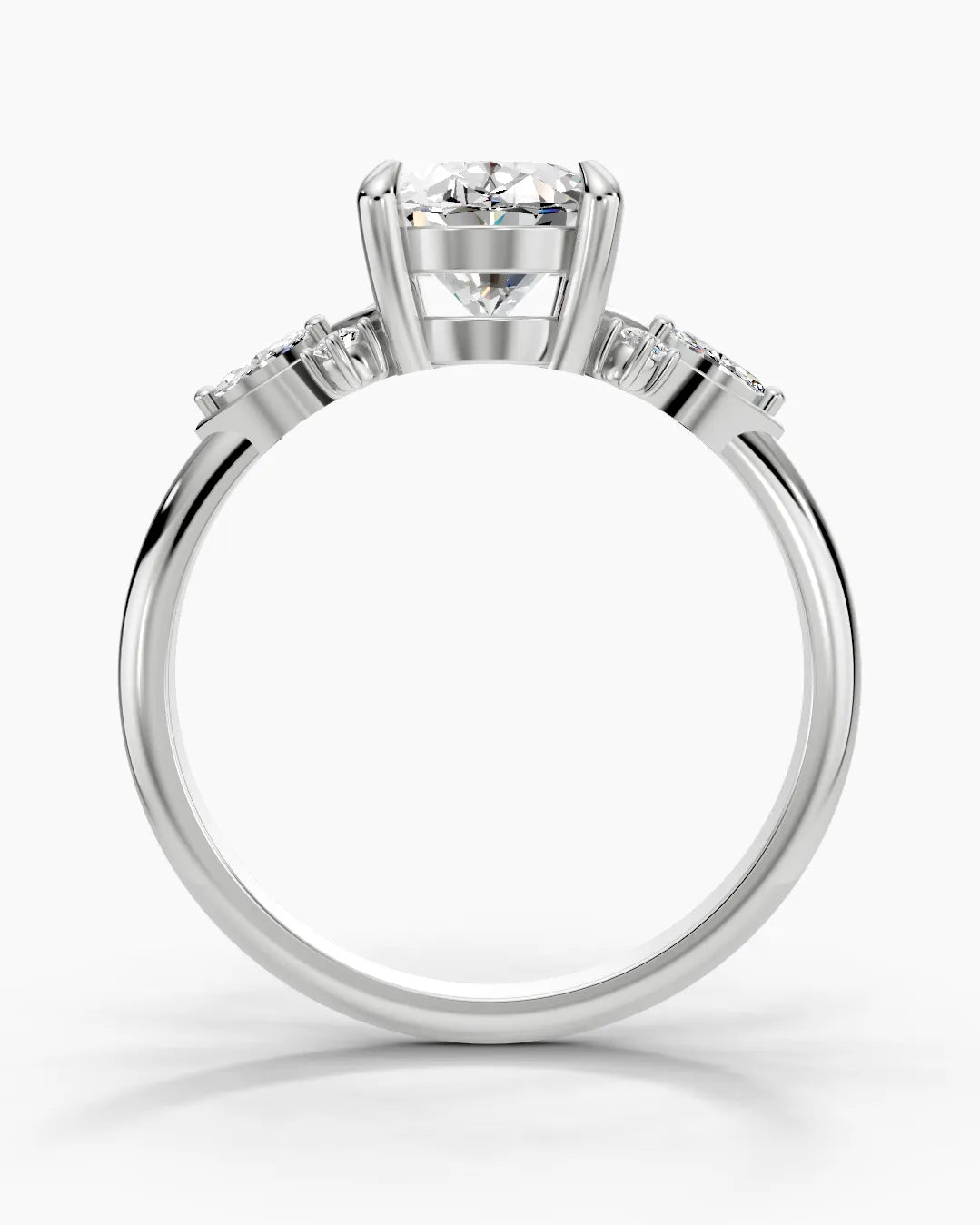 Gleaming Oval Women Ring