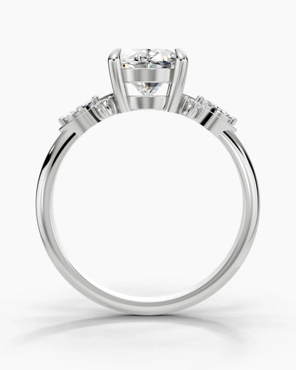 Gleaming Oval Women Ring