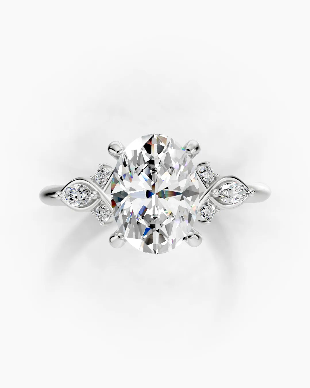 Gleaming Oval Women Ring