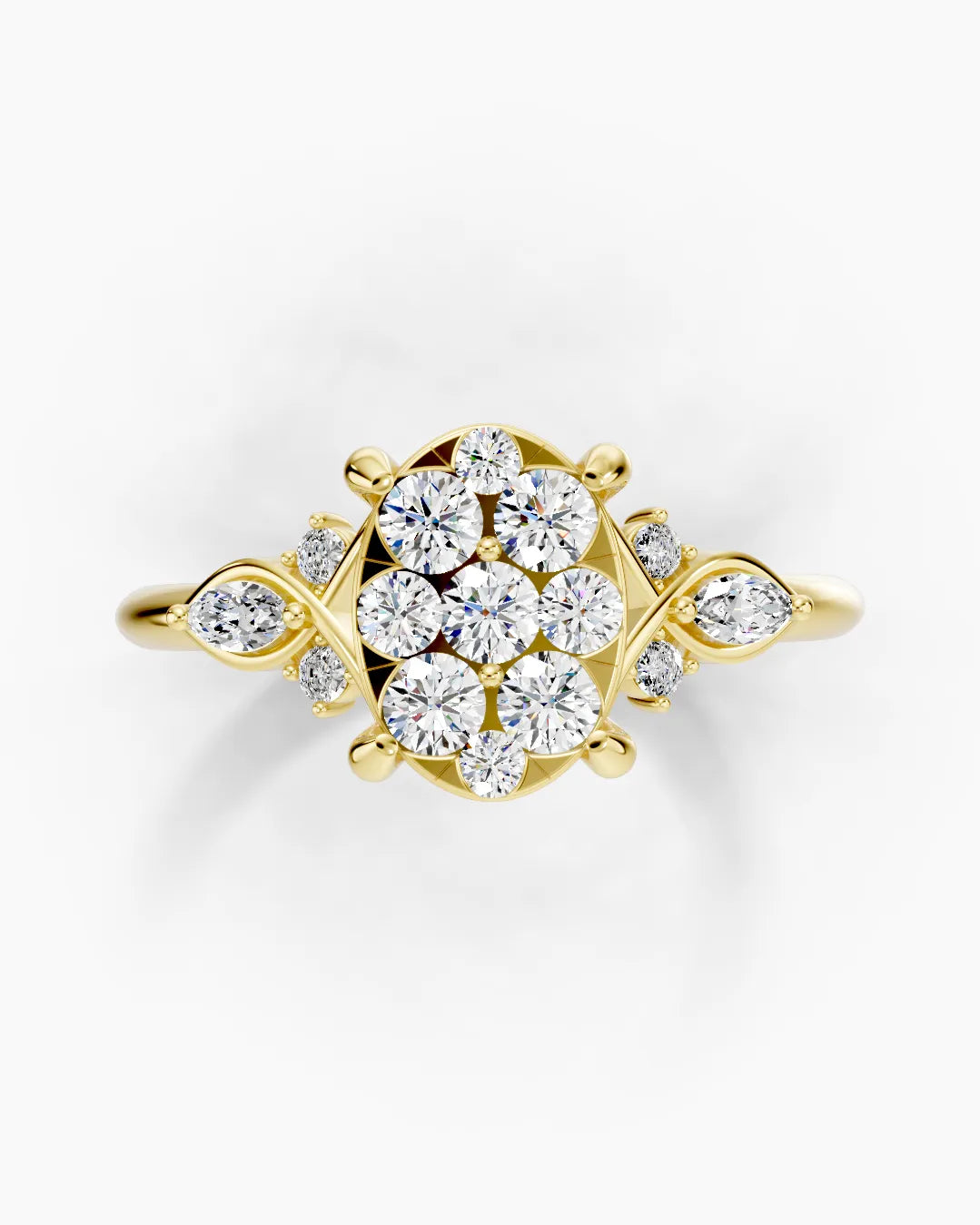 Gleaming Nine Women Ring