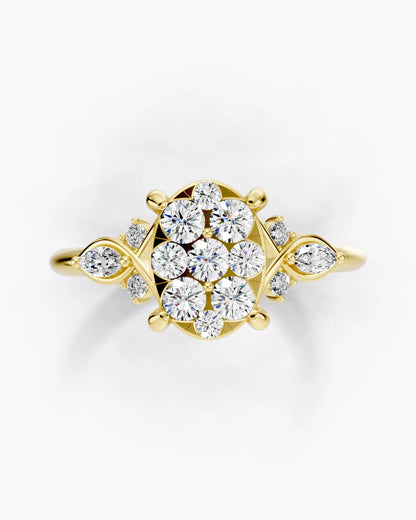 Gleaming Nine Women Ring
