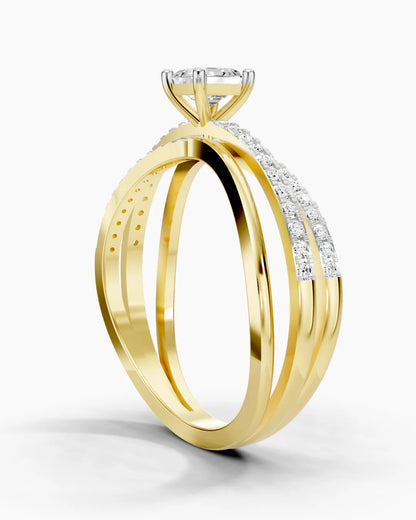 Asscher Crystal Women Ring